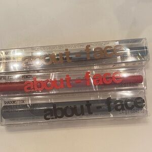 About Face makeup 3 pencils . Brow , lip, eyeshadow NEW